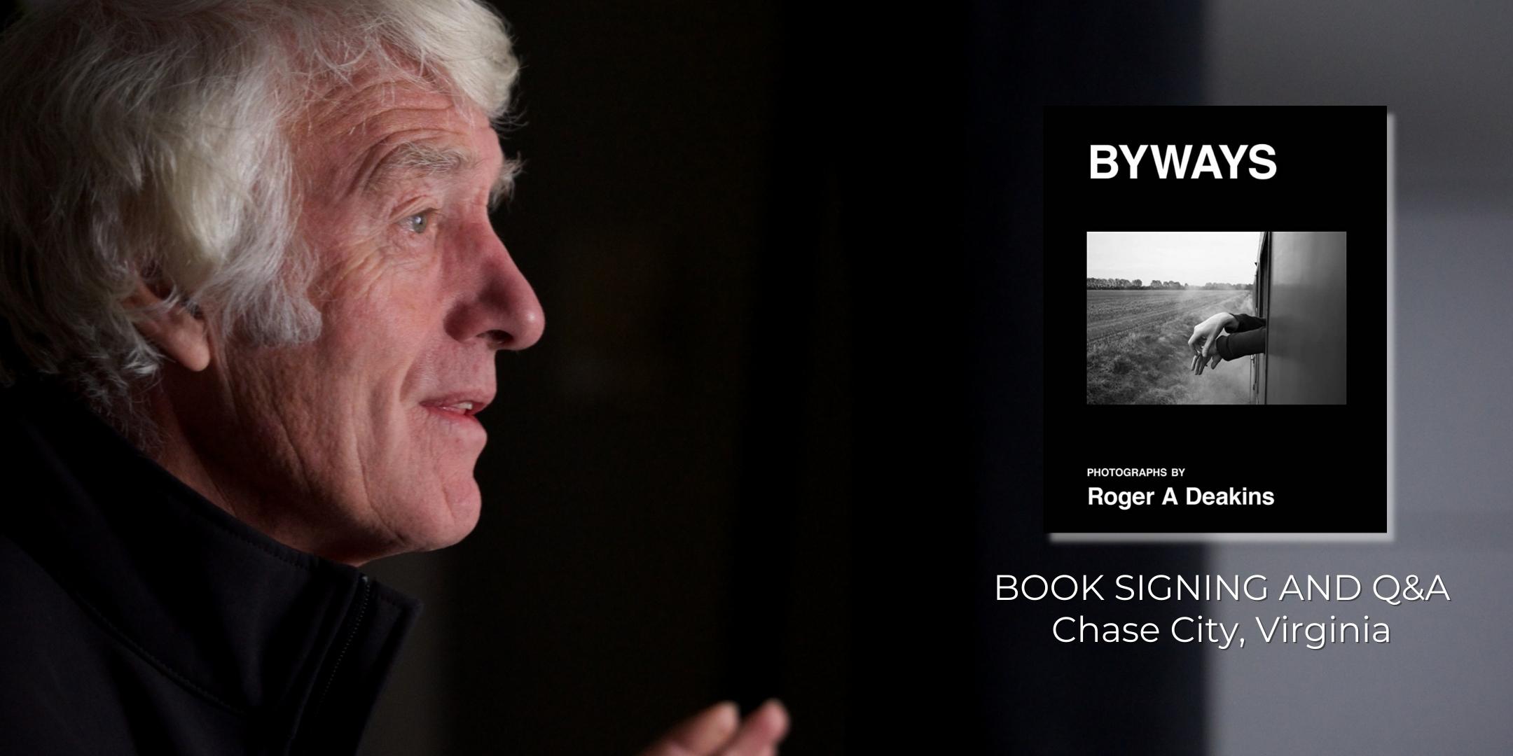 Roger Deakins Byways Book Signing QA Chase City VA Mecca Theatre